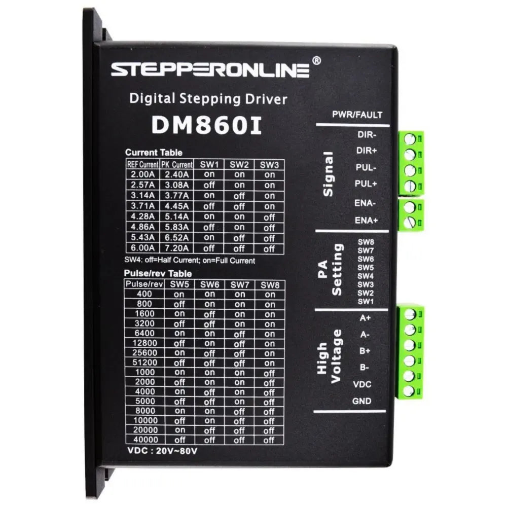 Nema34用 20-80V2.4-7.2A デジタルステッピングモータドライバ