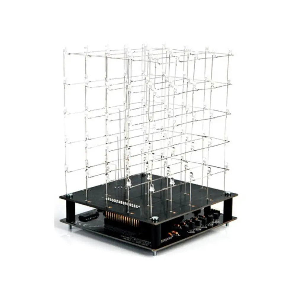 3D LEDキューブ 5 x 5 x 5 はんだ付けキット (青色)