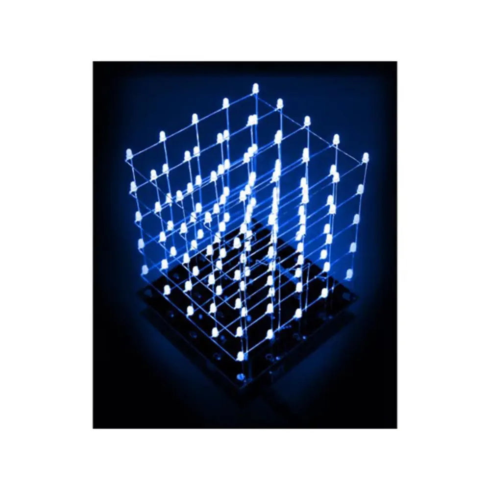 3D LEDキューブ 5 x 5 x 5 はんだ付けキット (青色)