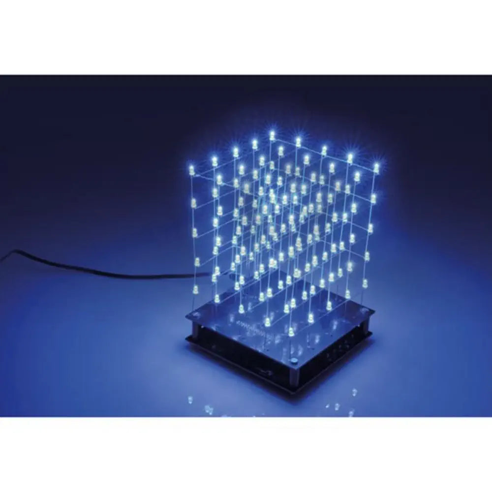 3D LEDキューブ 5 x 5 x 5 はんだ付けキット (青色)