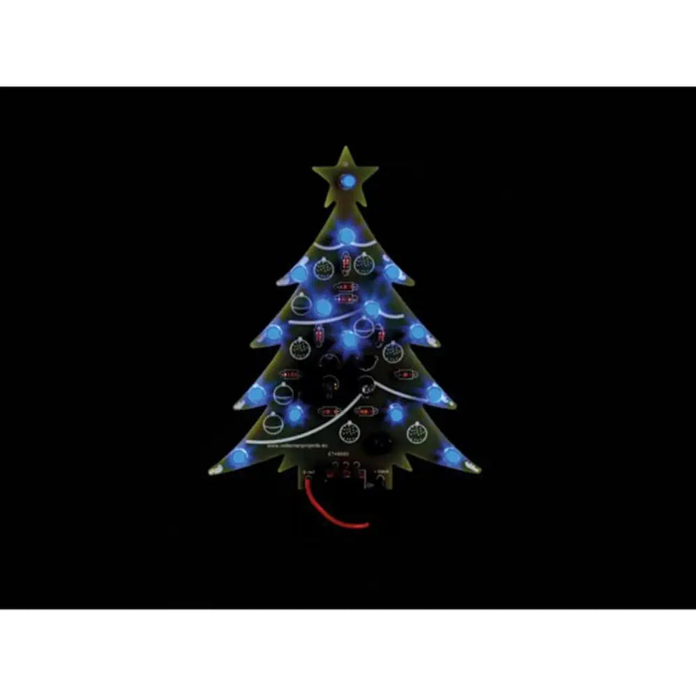 青色LED クリスマスツリー はんだ付けキット