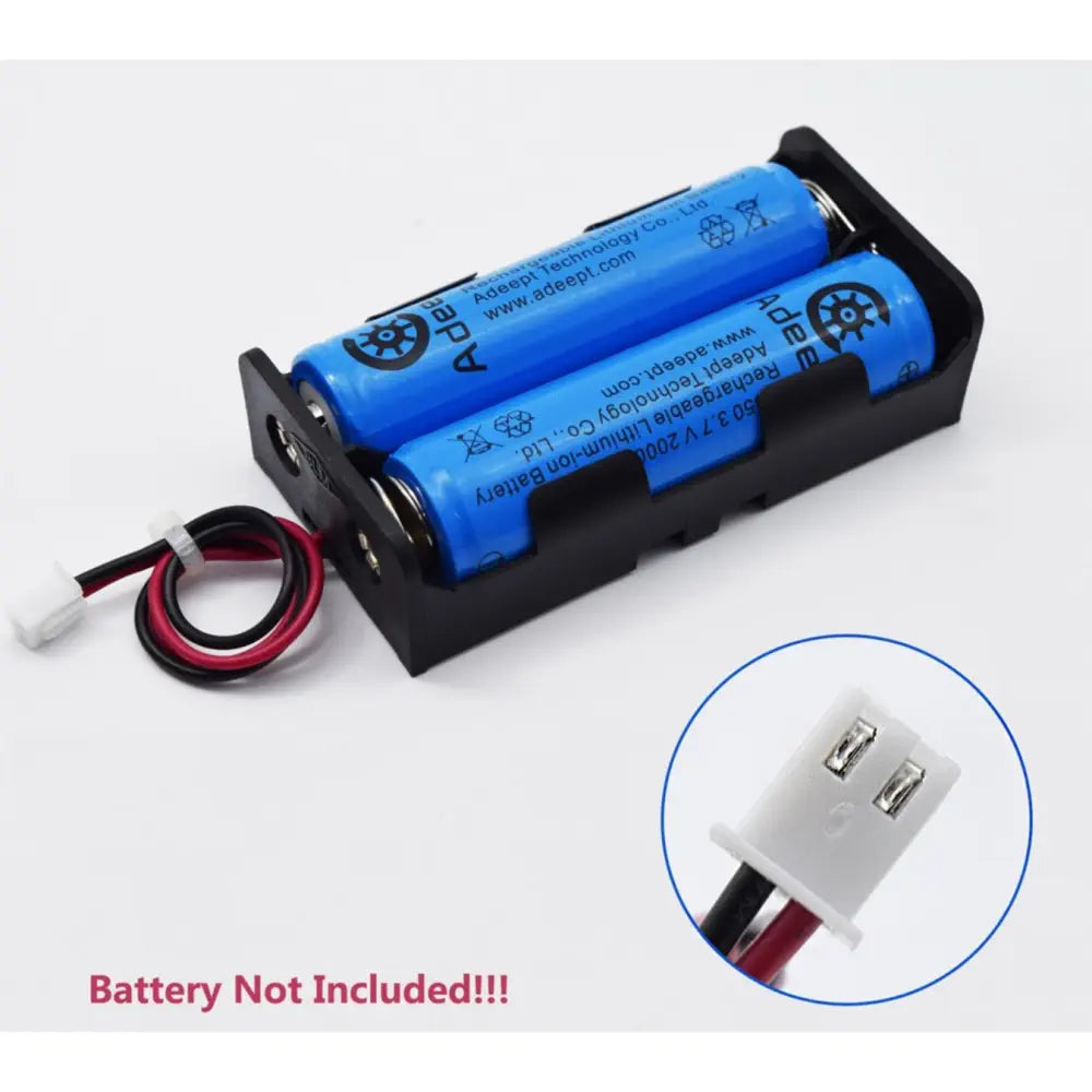 Adeept 18650 バッテリホルダ ケーブル および 2.54mm JSTコネクタ付き（2個）