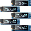 0.91インチ I2C OLEDディスプレイモジュール 青色 I2C OLED スクリーンドライバ  DC3.3〜5V（5個）