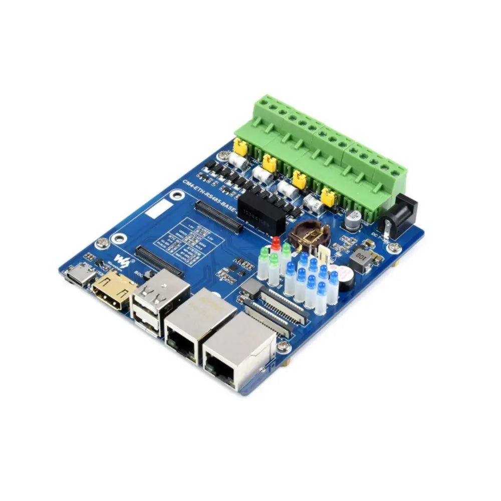 デュアル ETH クワッド RS485 ベースボード (B) Raspberry Pi CM4 ギガビットイーサネット 4チャンネル絶縁用
