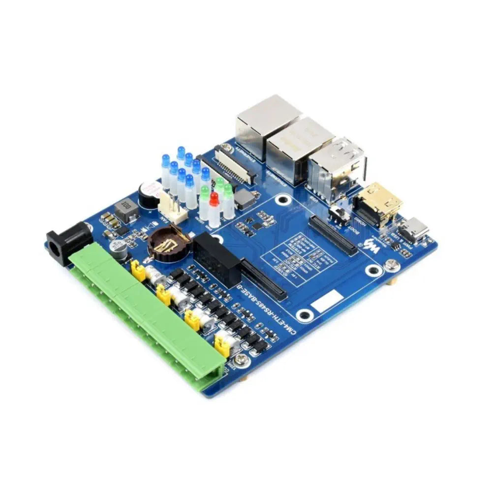 デュアル ETH クワッド RS485 ベースボード (B) Raspberry Pi CM4 ギガビットイーサネット 4チャンネル絶縁用