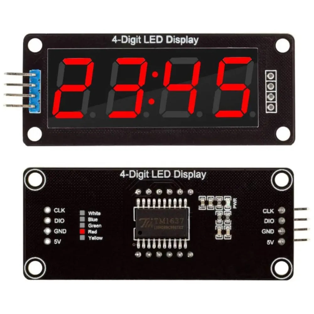 0.56インチ LEDディスプレイ デジタルチューブ 10進 7セグメント（5色）