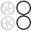 63mm サーボホイール - ホワイト（2個入り）