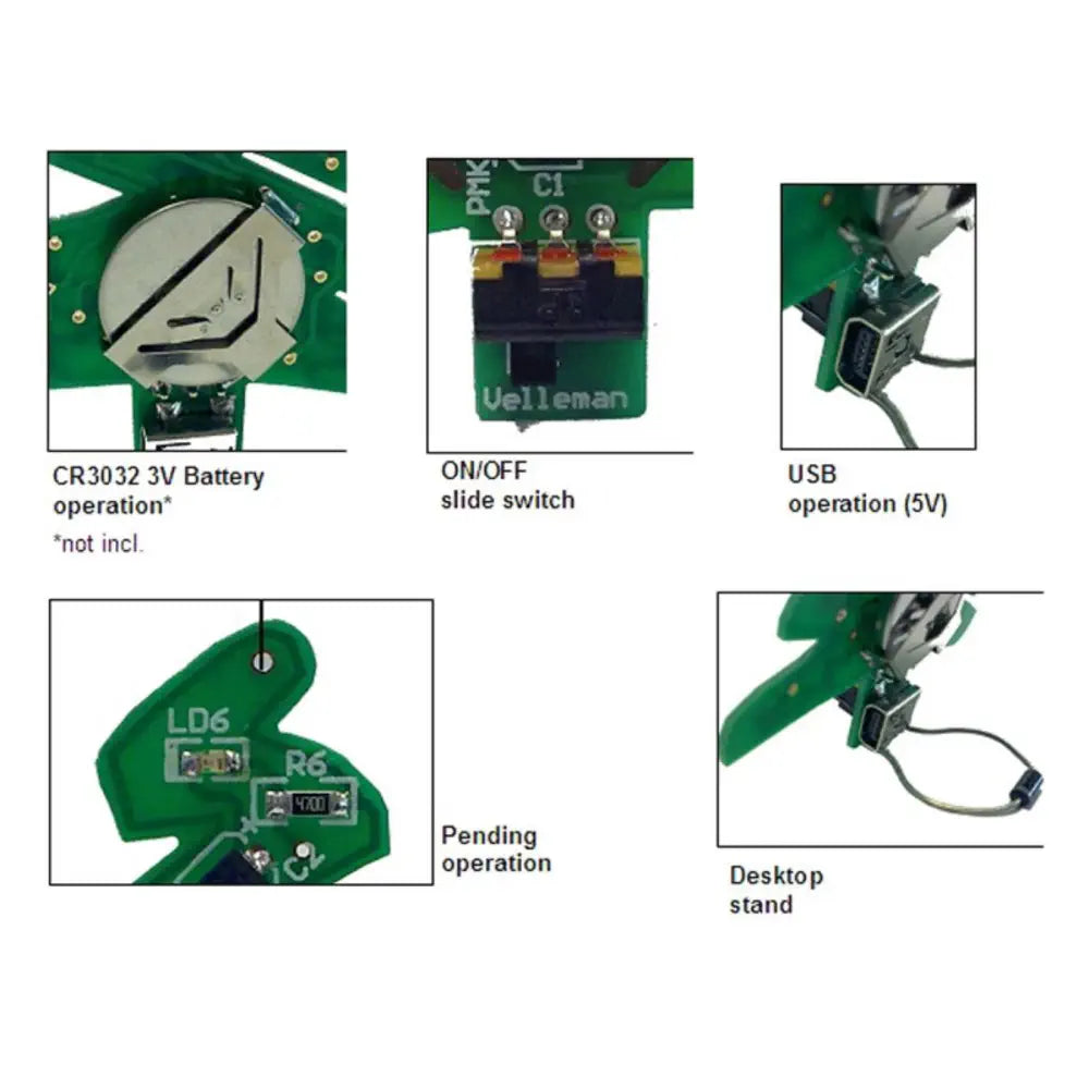 USB SMD クリスマスツリー はんだ付けキット