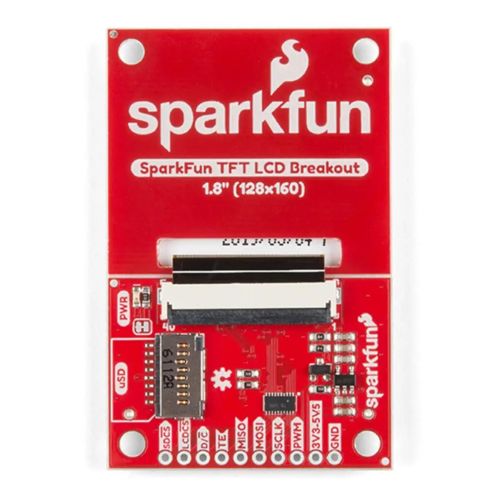 SparkFun 1.8インチ（128 x 160）TFT LCDブレークアウトボード