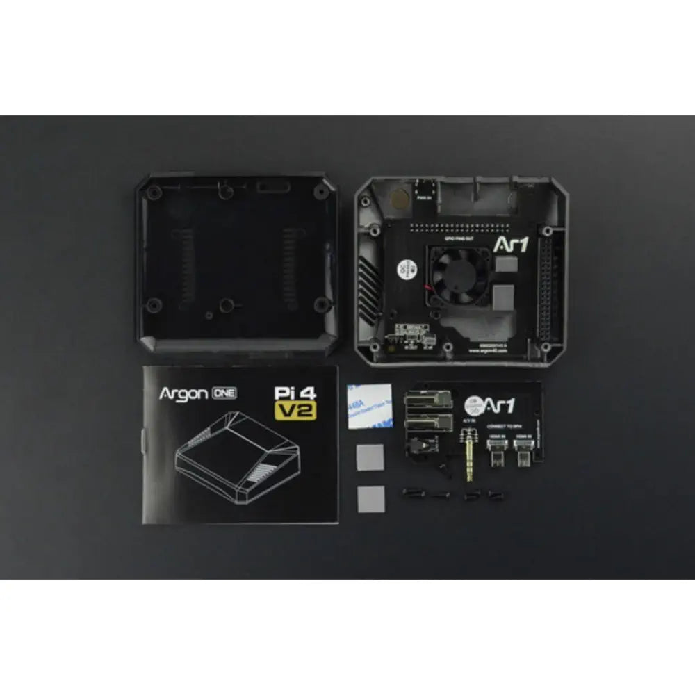 Argon ONE V2 アルミニウムケース ファン および 電源ボタン付き Raspberry Pi 4用