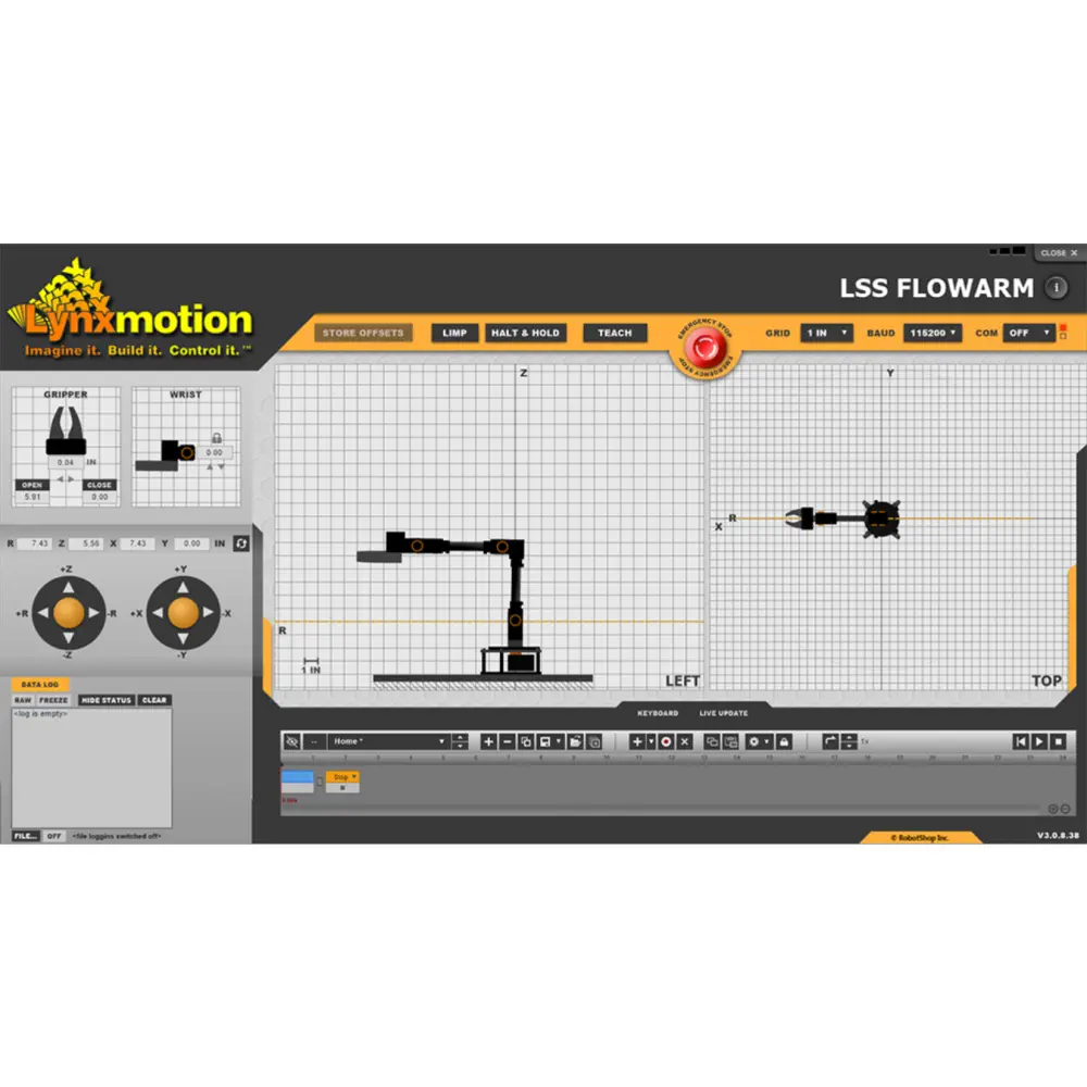 Lynxmotion FlowArm LSS Robotic Arm Software - 無料ダウンロード