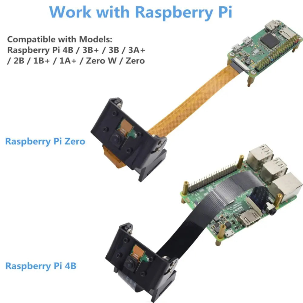 Adeept 5MP OV5647カメラ Raspberry Pi用 調節可能ホルダ および リボンケーブル付き