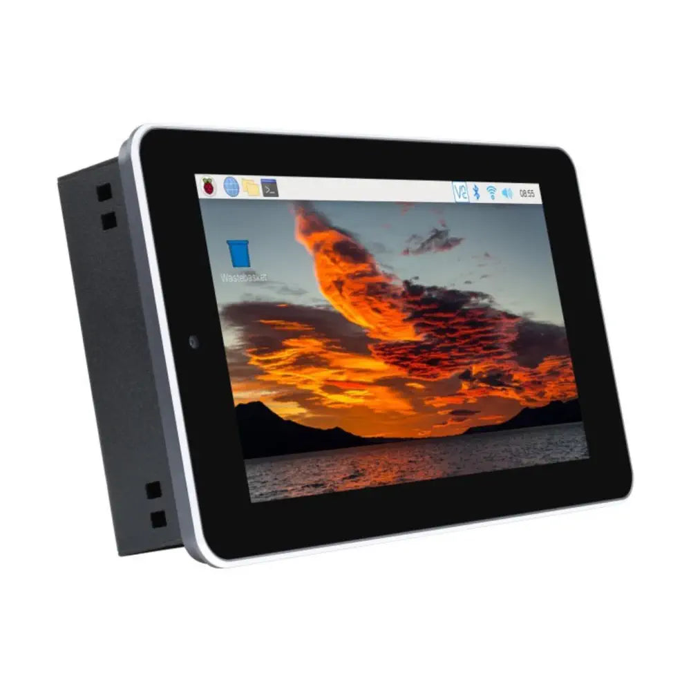 7Inch タッチスクリーン オールインワンキット 5MPカメラ アルミ製ケース付き (USプラグ)  Raspberry Pi CM4用