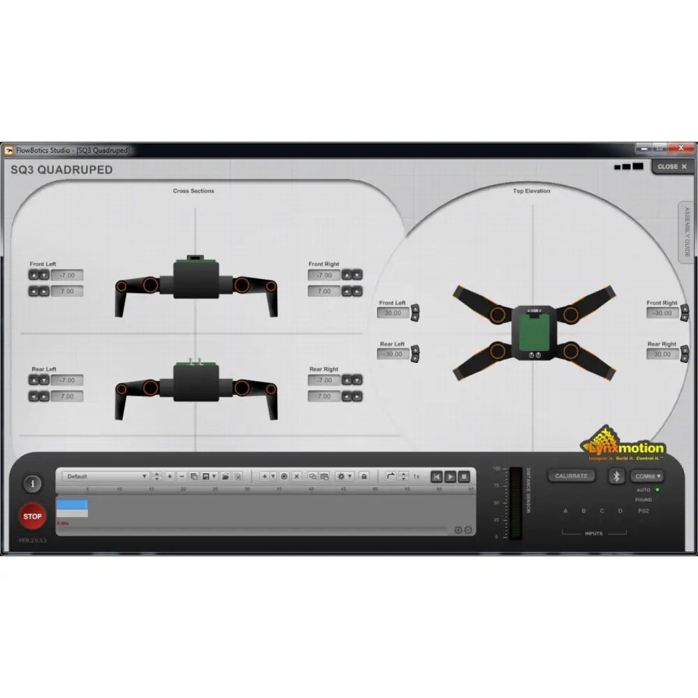 Lynxmotion FlowBotics Studio グラフィカルプログラミングソフトウェア - 無料ダウンロード