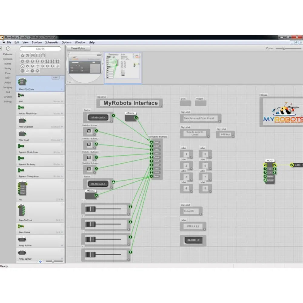 Lynxmotion FlowBotics Studio グラフィカルプログラミングソフトウェア - 無料ダウンロード