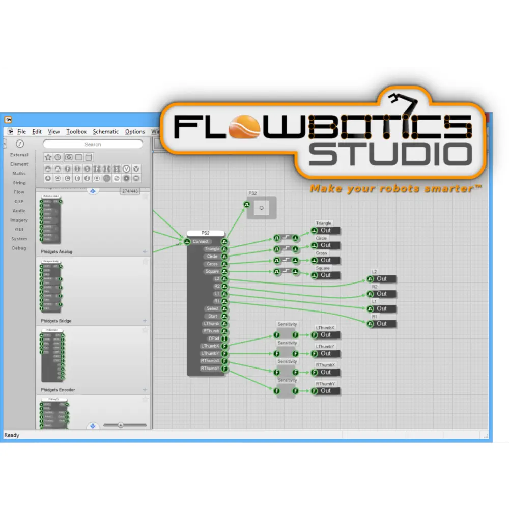 Lynxmotion FlowBotics Studio グラフィカルプログラミングソフトウェア - 無料ダウンロード