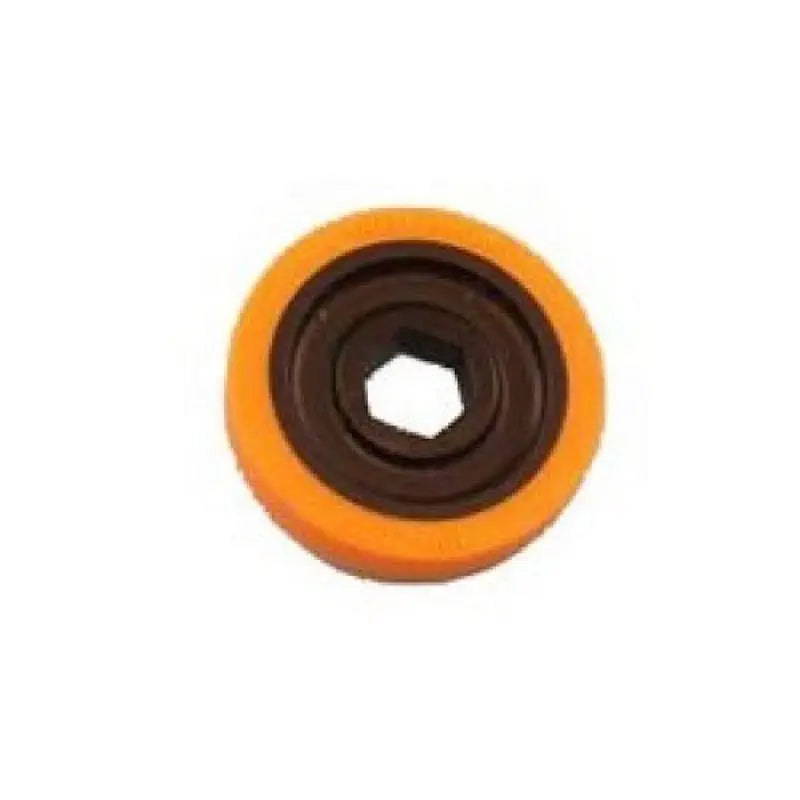 BaneBots ホイール、1-7/8" x 0.4", 1/2" 六角マウント、40A、ブラック/オレンジ