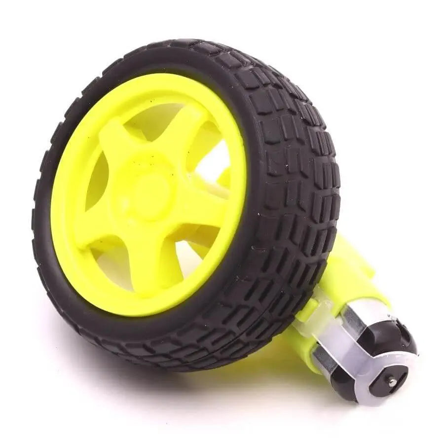 6V 250RPM プラスチックギアモータ & ホイール