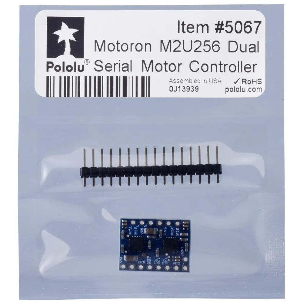Pololu Motoron M2U256 デュアル シリアル モータ コントローラ