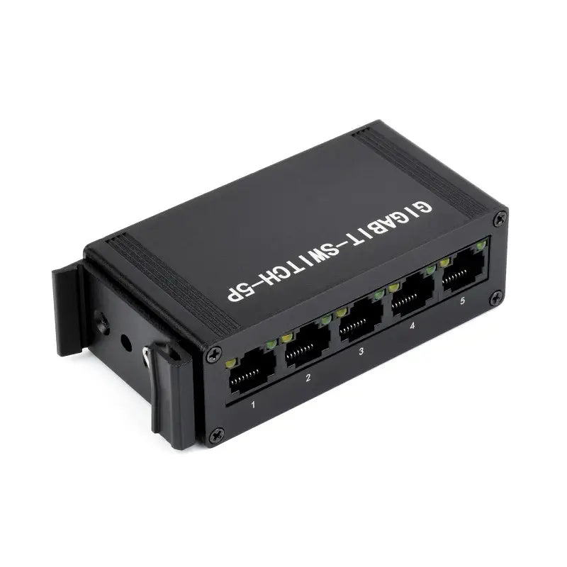 工業用 5P ギガビット イーサネットスイッチ、全二重 10/100/1000M、DINレールマウント