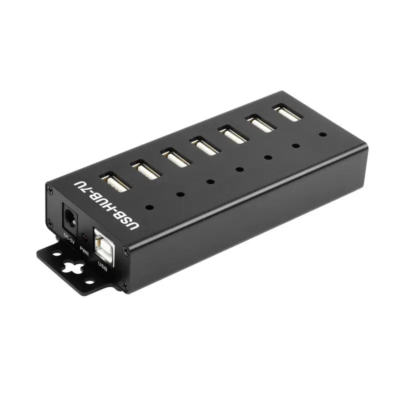 工業用 USBハブ 7 x USB 2.0ポート (USプラグ)