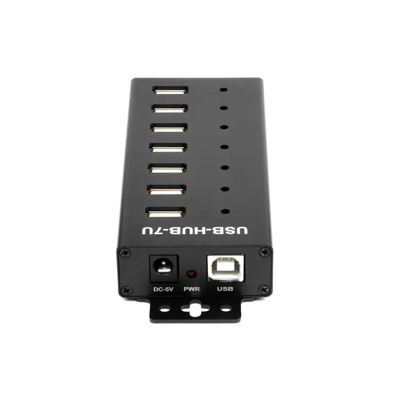工業用 USBハブ 7 x USB 2.0ポート (USプラグ)