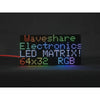 Waveshare RGB フルカラーLEDマトリックスパネル、2.5mmピッチ、64 x 32 ピクセル