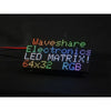 Waveshare RGB フルカラーLEDマトリックスパネル、2.5mmピッチ、64 x 32 ピクセル