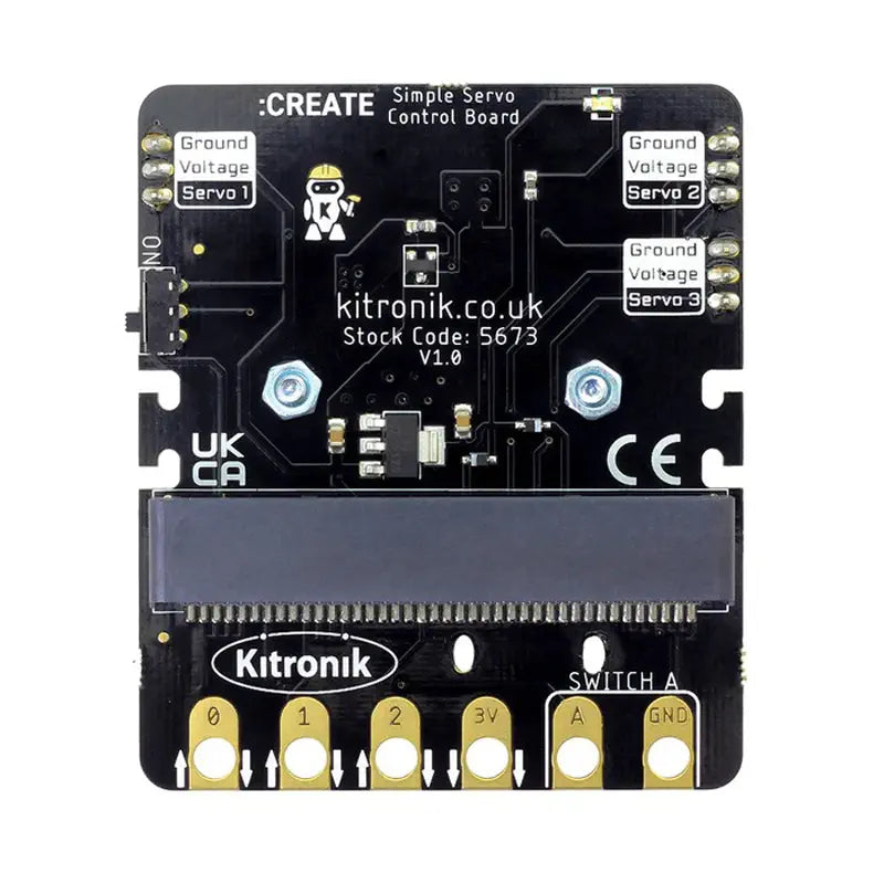 Kitronik BBC micro:bit用 シンプルサーボコントロールボード