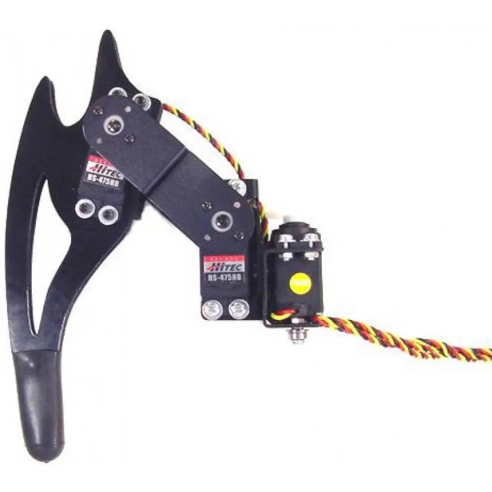 Lynxmotion アルミ製レッグペア  (サーボ別売 - ブラック)  3DOF-BLK