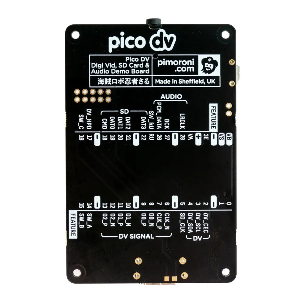 Pimoroni Pico DV デモ用ベース