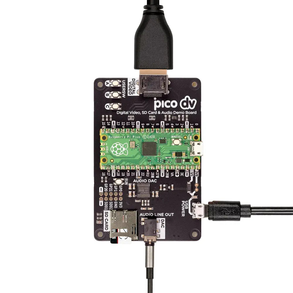 Pimoroni Pico DV デモ用ベース