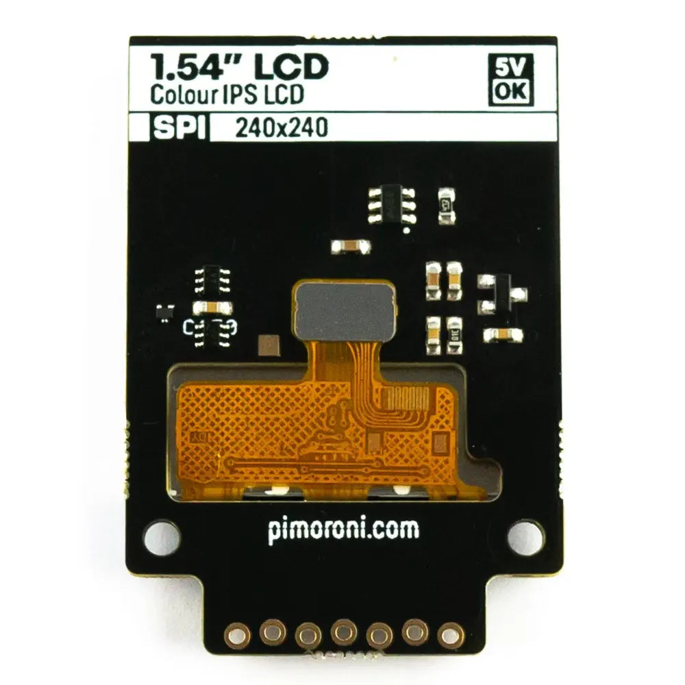 1.54インチ SPI Colour 正方形  LCD (240 x 240) ブレイクアウト