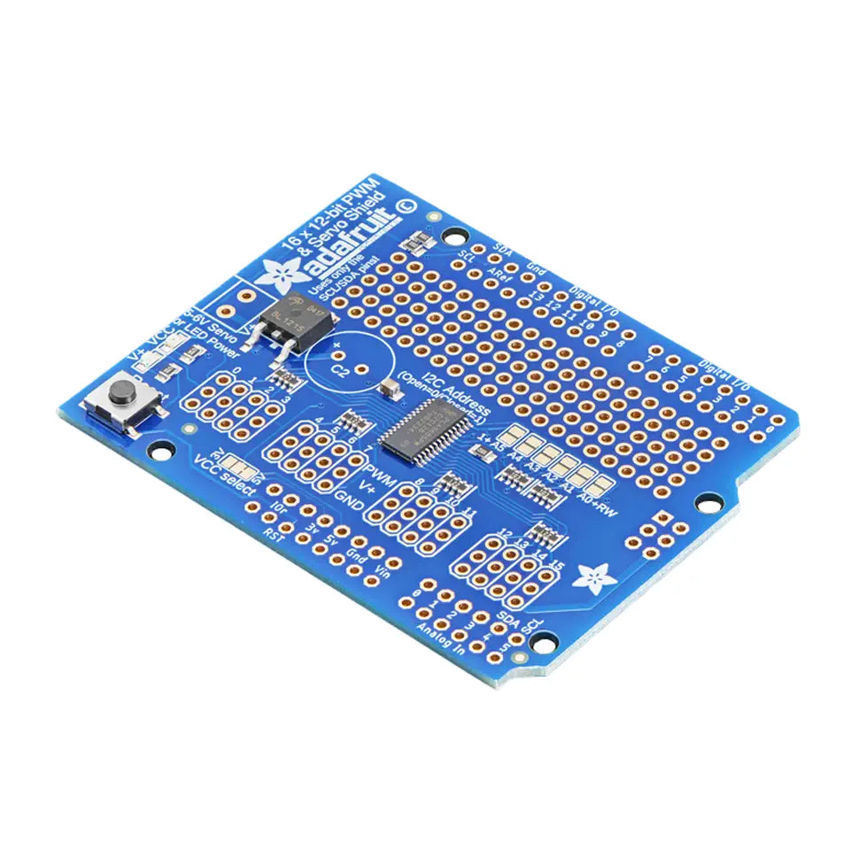 Adafruit 16チャンネル 12ビット PWM/サーボシールド - I2Cインタフェース