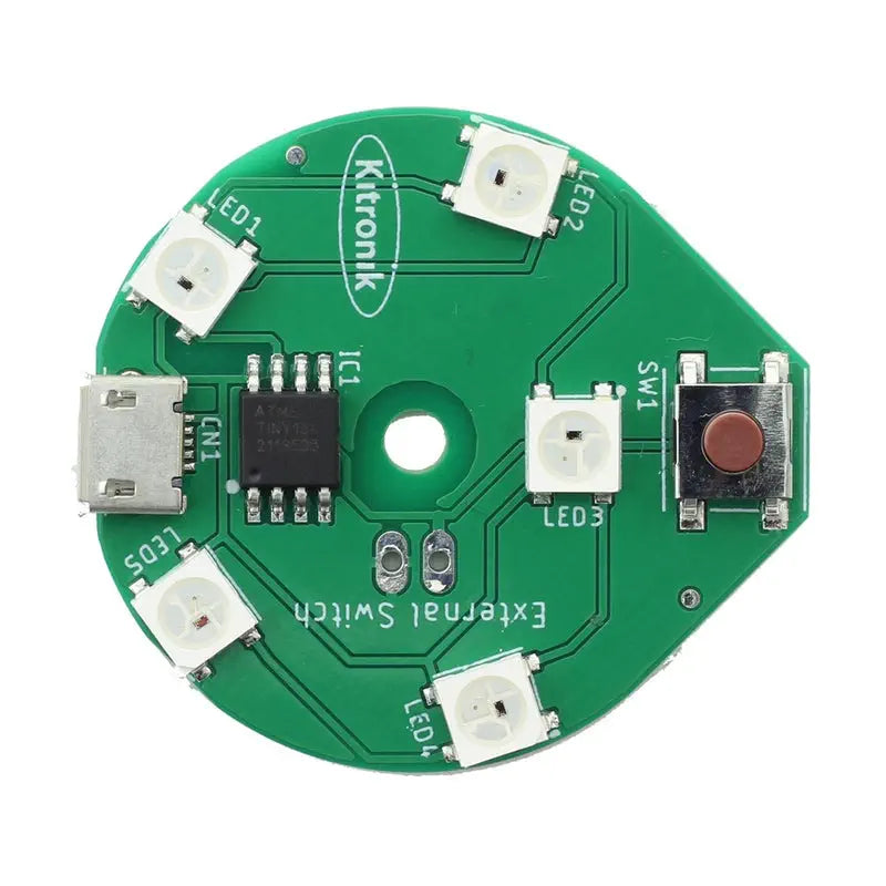 Kitronik 円形 USB RGB LEDランプ