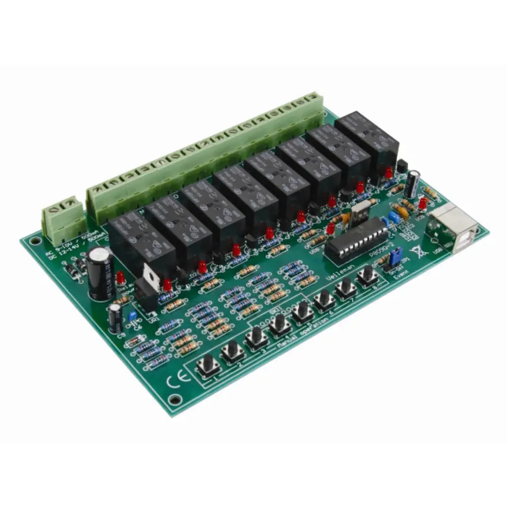 Whadda 8チャンネル USBリレーカード (WSI8090)