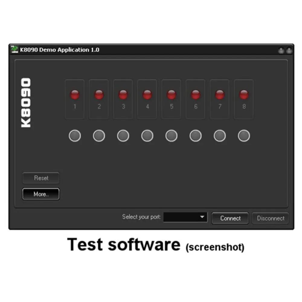 Whadda 8チャンネル USBリレーカード (WSI8090)