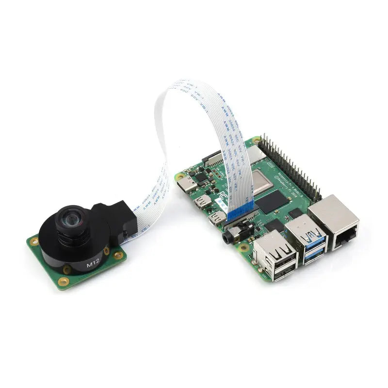 Waveshare RPi HQカメラ用 M12 高解像度レンズ、12MP、113° FOV、2.7mm