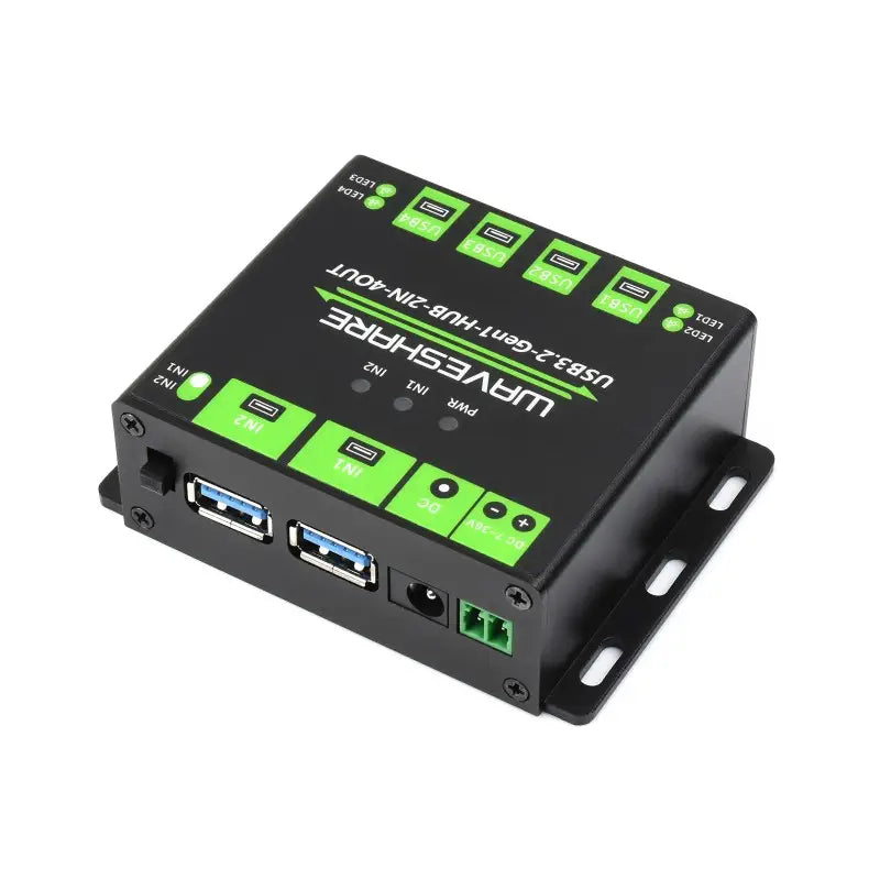 産業グレードUSBハブ 4 x USB 3.2ポート拡張 切り替え可能デュアル ホスト