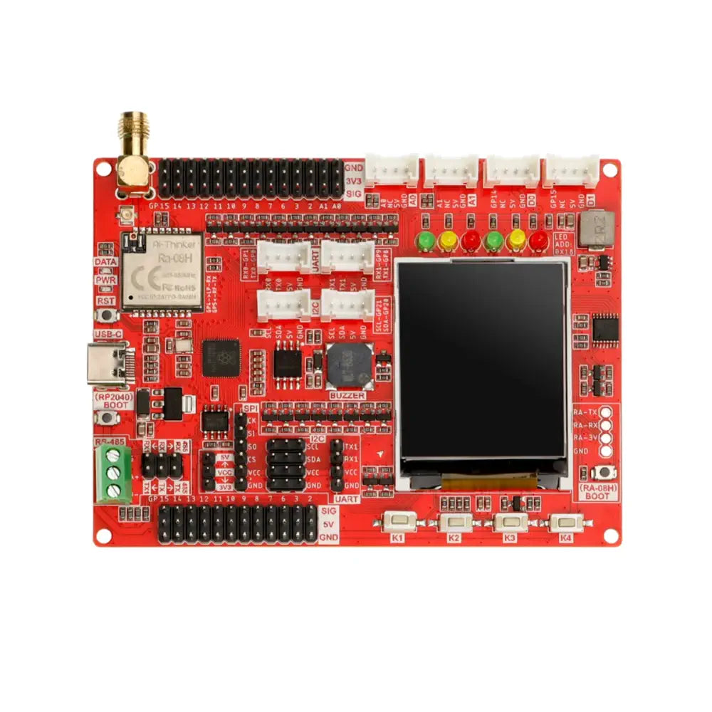 Elecrow RA-08H LoRaWAN 開発ボード、RP2040、1.8 inch LCD、長距離 (915MHz)
