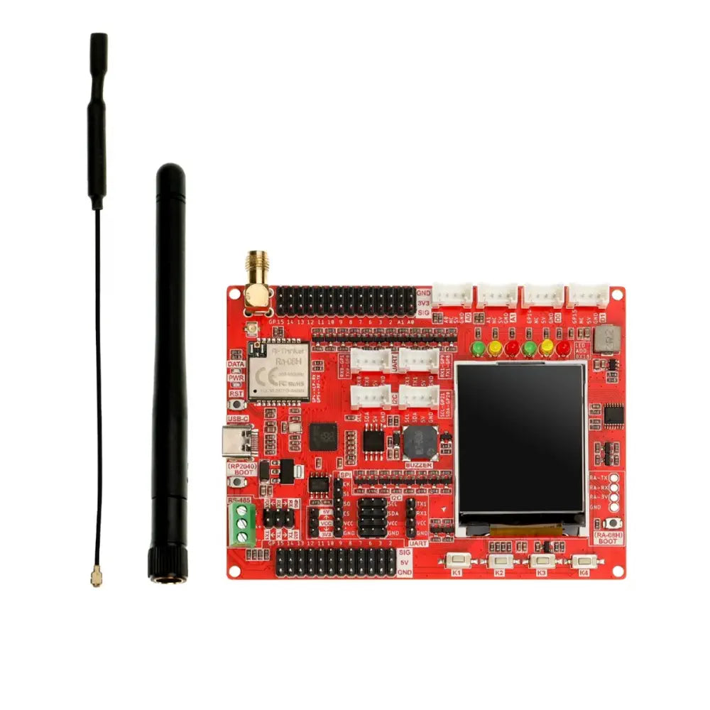 Elecrow RA-08H LoRaWAN 開発ボード、RP2040、1.8 inch LCD、長距離 (915MHz)