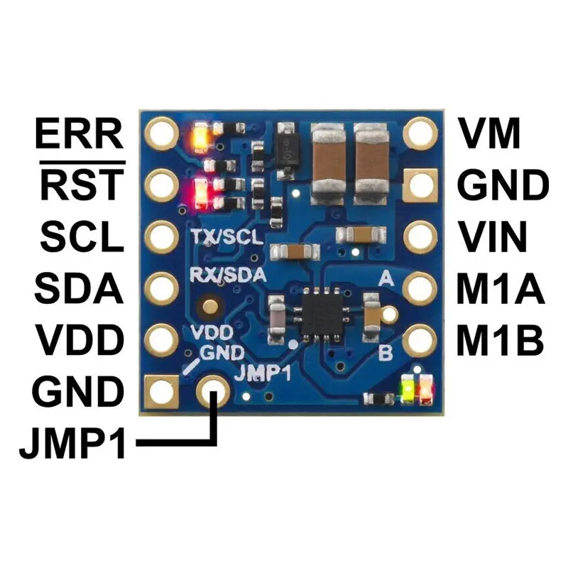 Motoron M1T550 シングル I2Cモータコントローラ (ヘッダピンはんだ付け済み)
