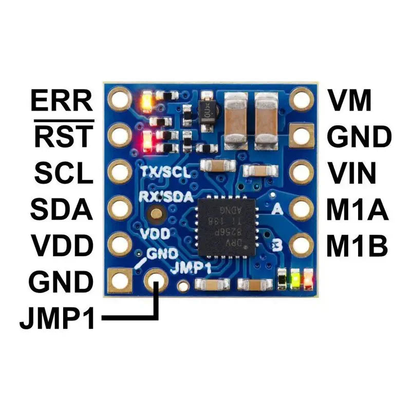 Motoron M1T256 シングル I2Cモータコントローラ (ヘッダピンはんだ付け済み)