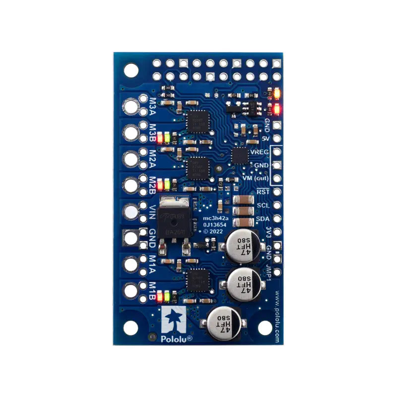 Motoron M3H256 RPi 用トリプルモータコントローラ (コネクタ/スタンドオフなし)