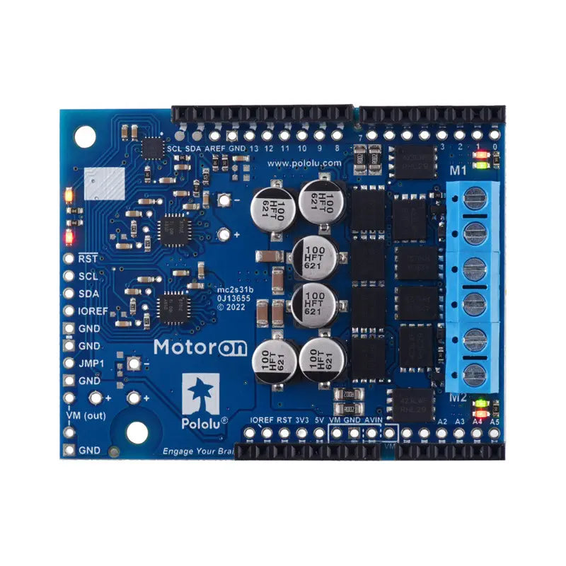 Motoron M2S24v16 Arduino用 デュアル高出力モータコントローラキット (コネクタ付き)