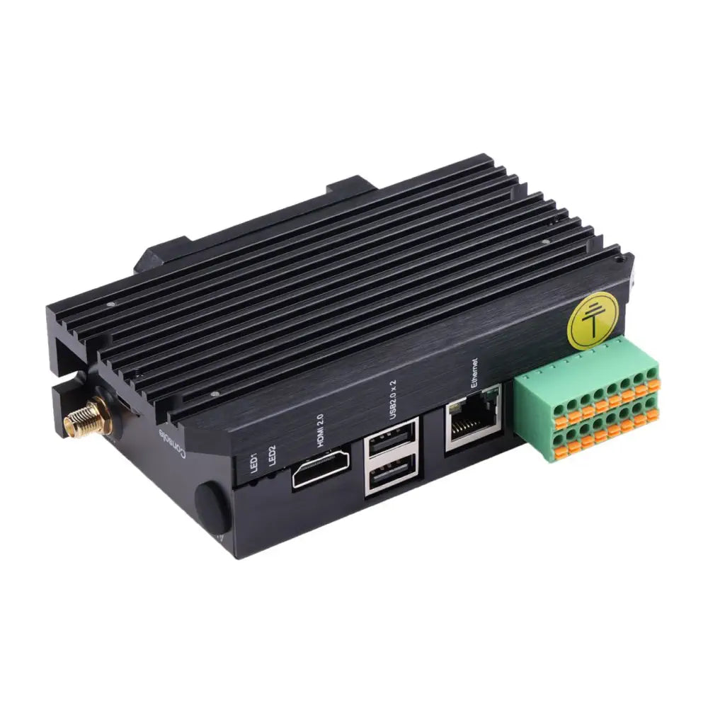 EdgeBox RPi 200 - 産業用 エッジコントローラ 2GB RAM、8GB Emmc、WiFi