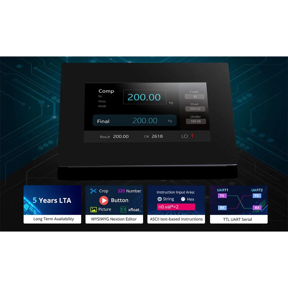 Nextion 7 inch エンハンスドシリーズ HMI 抵抗膜式 タッチディスプレイ (筐体付き)