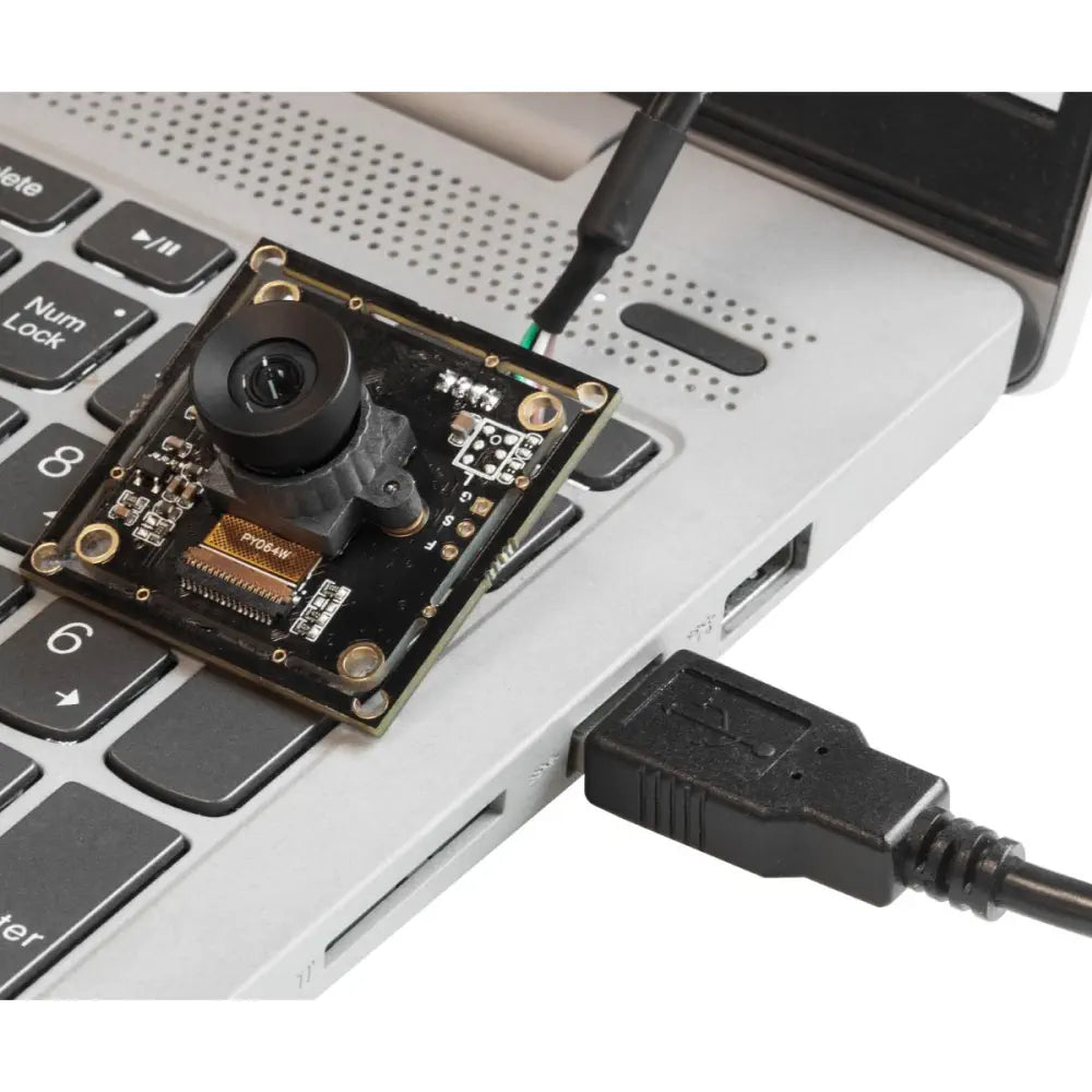 Arducam 2MP OV2311 グローバルシャッタ モノクロUSBカメラ、低歪曲 M12レンズ付き