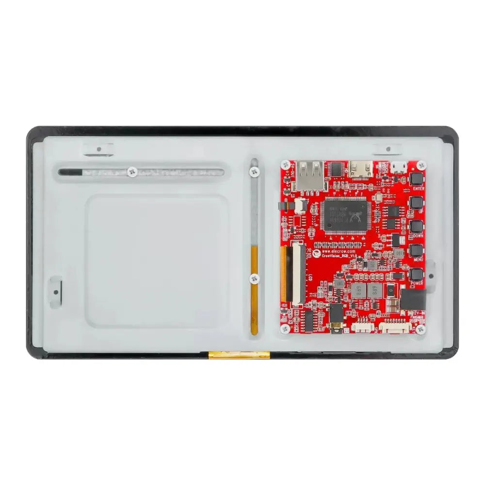CrowVision 7 Inch タッチスクリーン HDMI 1024 x 600 IPS Raspberry Pi / LattePanda / Beaglebone / Jetson用 (米国プラグ)