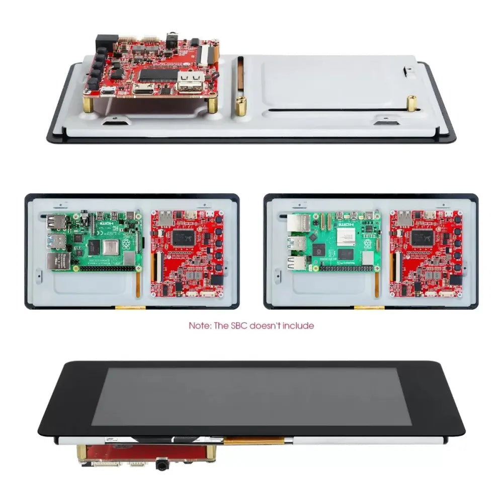 CrowVision 7 Inch タッチスクリーン HDMI 1024 x 600 IPS Raspberry Pi / LattePanda / Beaglebone / Jetson用 (米国プラグ)